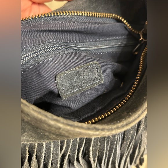 Urban Outfitters Genuine Cow Suede Fringe Crossbody Bag - Picture 10 of 10